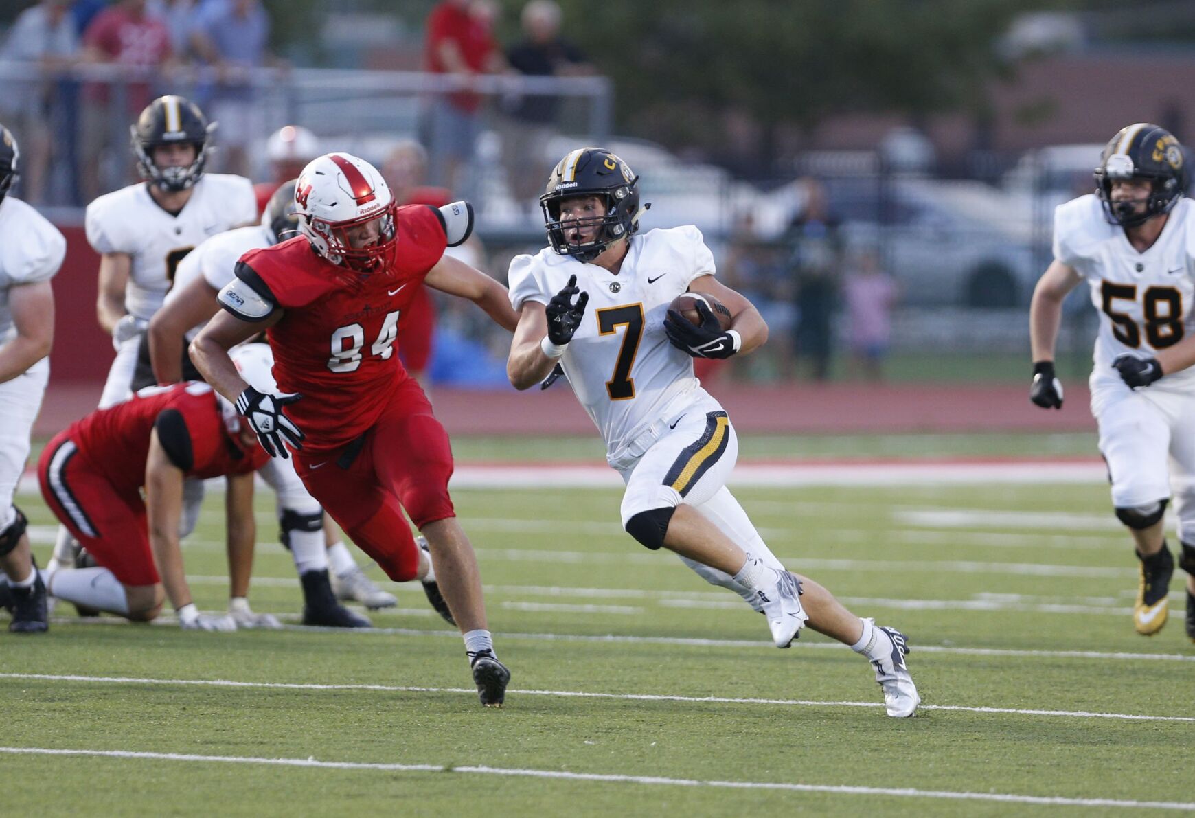 3. 6AII No. 5 Sand Springs (2-0) at 4A (Ark.) No. 1 Shiloh Christian (2-0)